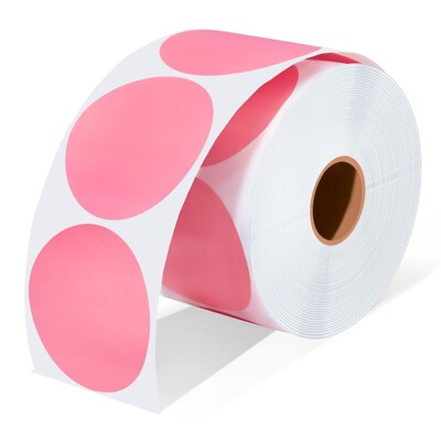 2-tollised ümmargused termokleebised isekleepuvad ümmargused otsesed termilised mitmeotstarbelised rull-termokleebised - 600 etiketti/1 rull