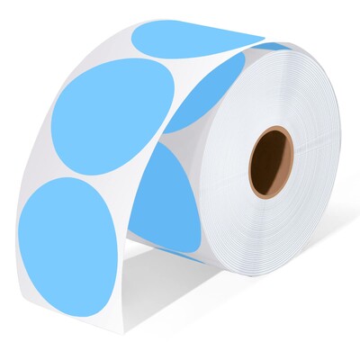 2-tollised ümmargused termokleebised isekleepuvad ümmargused otsesed termilised mitmeotstarbelised rull-termokleebised - 600 etiketti/1 rull