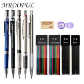 Set de creioane mecanice de 2,0 mm 2B creioane automate pentru elevi rezerve de culoare/plumb negru Schiță de artă Rechizite școlare Papetărie Kawaii