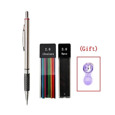 Set de creioane mecanice de 2,0 mm 2B creioane automate pentru elevi rezerve de culoare/plumb negru Schiță de artă Rechizite școlare Papetărie Kawaii