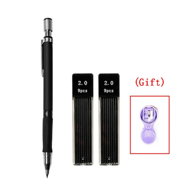 Set de creioane mecanice de 2,0 mm 2B creioane automate pentru elevi rezerve de culoare/plumb negru Schiță de artă Rechizite școlare Papetărie Kawaii