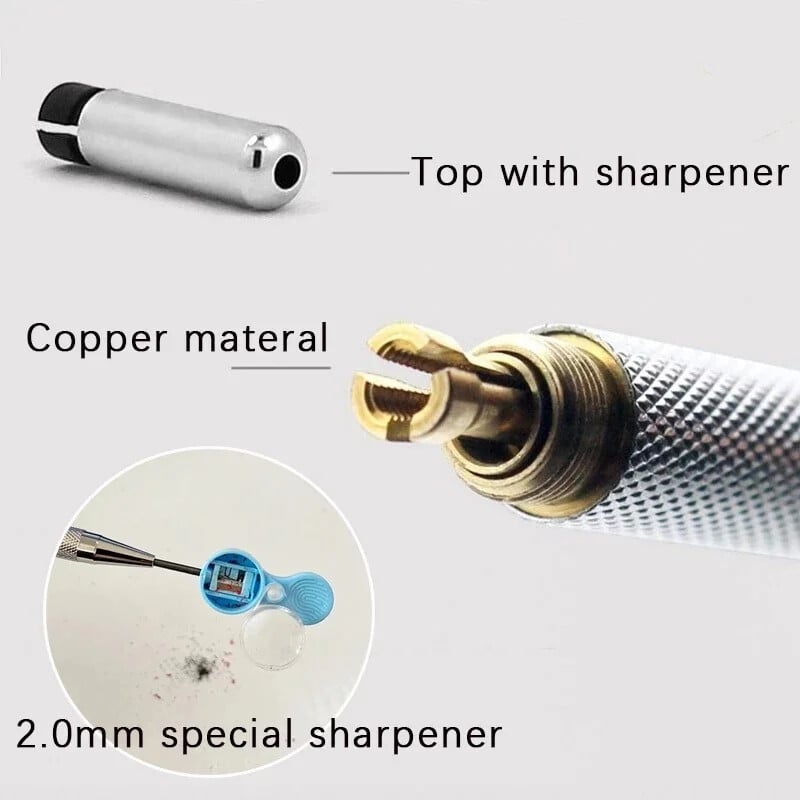 Set de creioane mecanice de 2,0 mm 2B creioane automate pentru elevi rezerve de culoare/plumb negru Schiță de artă Rechizite școlare Papetărie Kawaii