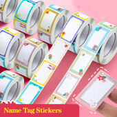 Naljepnice s imenima za odjeću Vodootporne slatke životinje Personalizirane naljepnice Dječji školski pribor Boca s vodom Oznaka bez traga