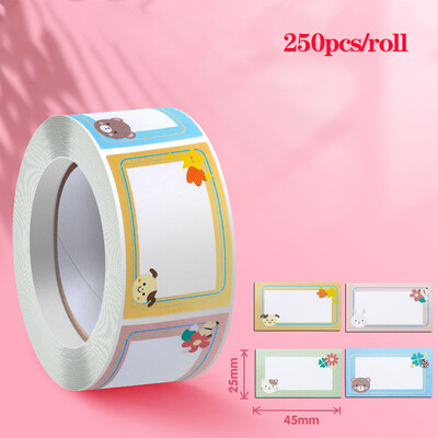 Naljepnice s imenima za odjeću Vodootporne slatke životinje Personalizirane naljepnice Dječji školski pribor Boca s vodom Oznaka bez traga