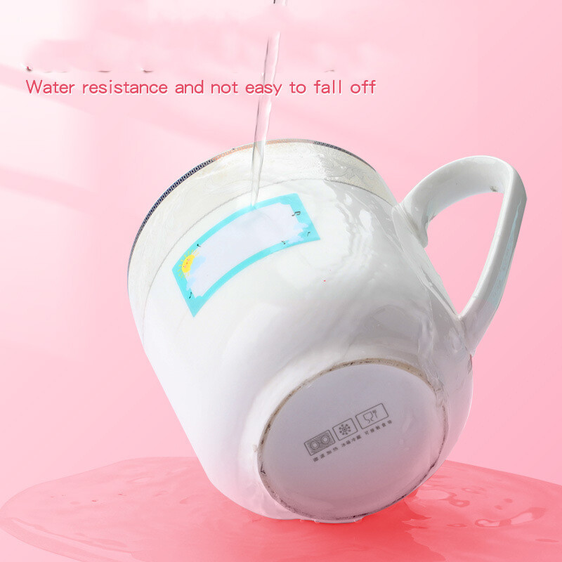 Naljepnice s imenima za odjeću Vodootporne slatke životinje Personalizirane naljepnice Dječji školski pribor Boca s vodom Oznaka bez traga