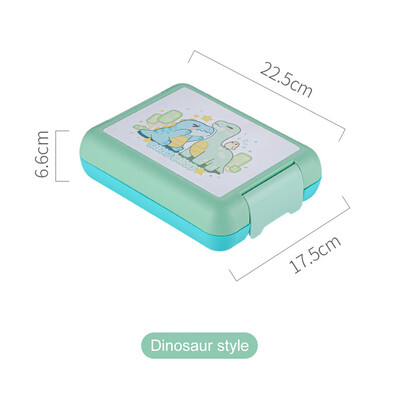Dinosauruse bentokarp lastele väikelapsele tüdrukule, õpilastele võileiva-suupistekonteiner lastele lõunasöögikarp matkapikniku lauanõud