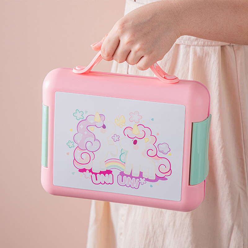 Dinosauruse bentokarp lastele väikelapsele tüdrukule, õpilastele võileiva-suupistekonteiner lastele lõunasöögikarp matkapikniku lauanõud