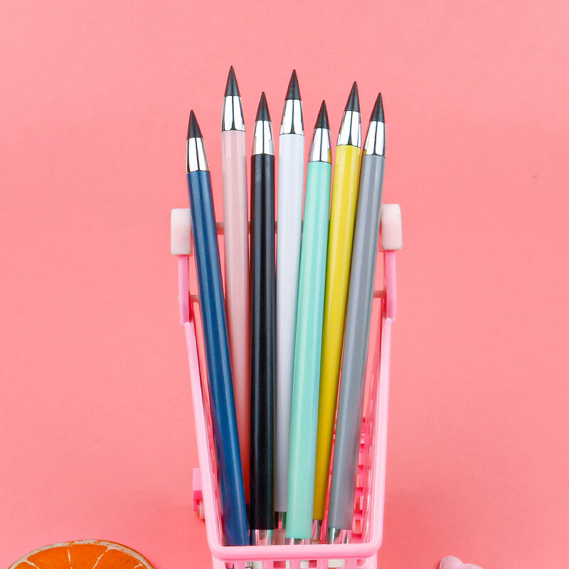 7-dijelna papirna trajna olovka bez tinte Neograničeno pisanje Ekološka olovka s besplatnom gumicom