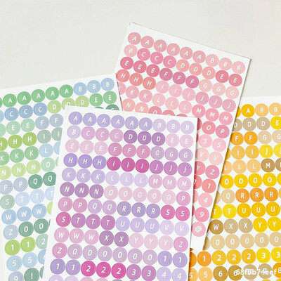 Kawaii 4 lehte tähestiku tähekleebised DIY scrapbooking planeerija ajakirja silt Kaunistus Korea kirjatarbed kontoritarbed