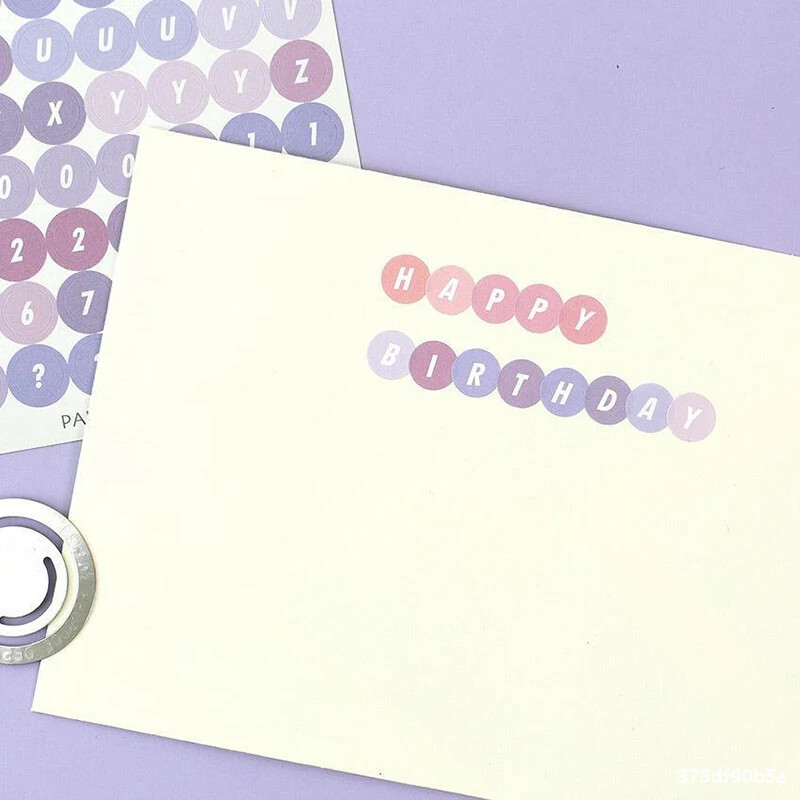 Kawaii 4 lehte tähestiku tähekleebised DIY scrapbooking planeerija ajakirja silt Kaunistus Korea kirjatarbed kontoritarbed