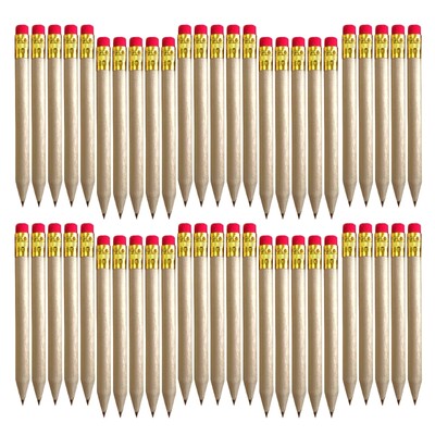 DXAB 50Pcs Мини моливи Моливи за голф HB Комплект моливи с гумички, Училищен молив за деца Училищна маркировка