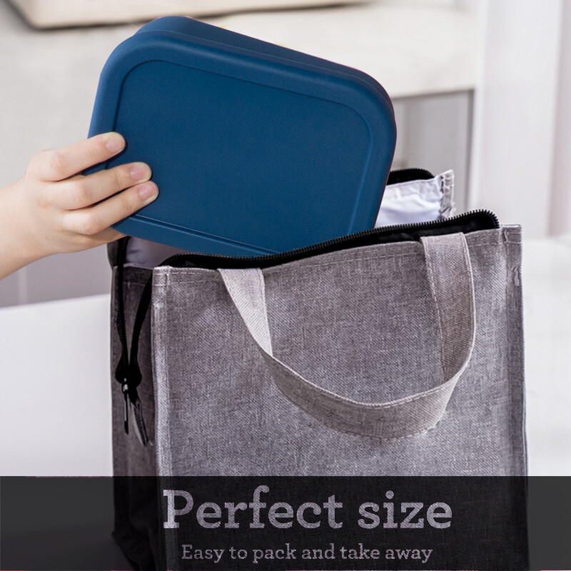 Cadou pentru bebeluși hrănire alimente solide din silicon farfurie container container de depozitare pentru cereale încălzire cuptor cu microunde cutie de prânz cu capac