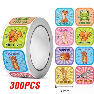 50-300 tk Preemiakleebised Multifilmi Loomade suletud pakendid Kaunistusmärgised Kleebised Kooliõpetajate Laste kirjatarvete kleebis