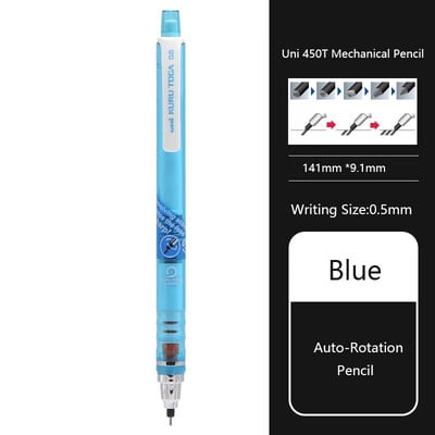 Μηχανικό μολύβι Uni KuruToga, 0,5 χιλιοστά Αυτόματο μολύβι με προστασία από μουτζούρες Περιστροφή γραφής/Σχέδιο/Σχεδίασης Ιαπωνικά χαρτικά lapiseira