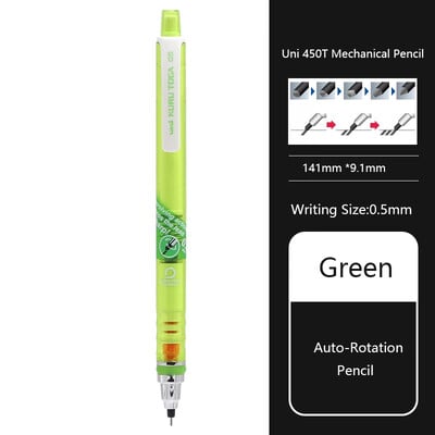 Μηχανικό μολύβι Uni KuruToga, 0,5 χιλιοστά Αυτόματο μολύβι με προστασία από μουτζούρες Περιστροφή γραφής/Σχέδιο/Σχεδίασης Ιαπωνικά χαρτικά lapiseira