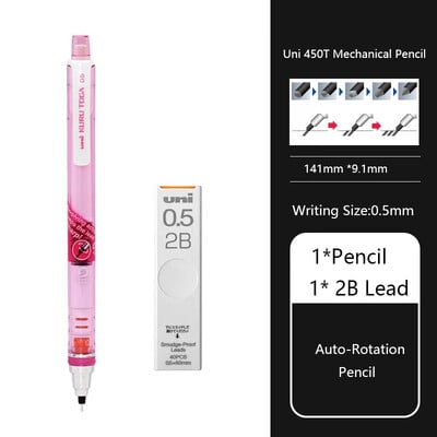Μηχανικό μολύβι Uni KuruToga, 0,5 χιλιοστά Αυτόματο μολύβι με προστασία από μουτζούρες Περιστροφή γραφής/Σχέδιο/Σχεδίασης Ιαπωνικά χαρτικά lapiseira