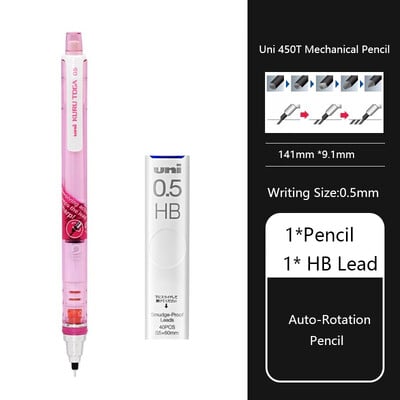 Μηχανικό μολύβι Uni KuruToga, 0,5 χιλιοστά Αυτόματο μολύβι με προστασία από μουτζούρες Περιστροφή γραφής/Σχέδιο/Σχεδίασης Ιαπωνικά χαρτικά lapiseira