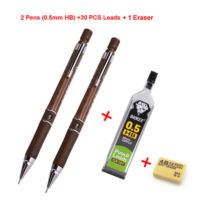 0,5 mm 2B/HB olovo, plastična drvena zrna, mehanička olovka, automatska olovka, crna, šareno punjenje, pokretna olovka za pisanje, crtanje