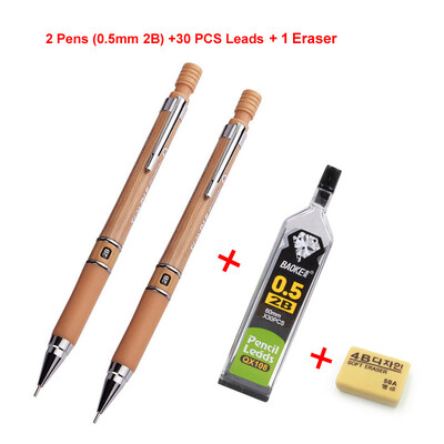 0,5 mm 2B/HB olovo, plastična drvena zrna, mehanička olovka, automatska olovka, crna, šareno punjenje, pokretna olovka za pisanje, crtanje