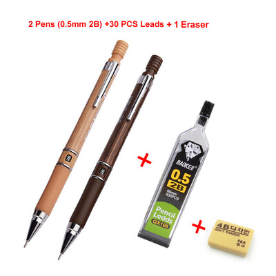 0,5 mm 2B/HB olovo, plastična drvena zrna, mehanička olovka, automatska olovka, crna, šareno punjenje, pokretna olovka za pisanje, crtanje
