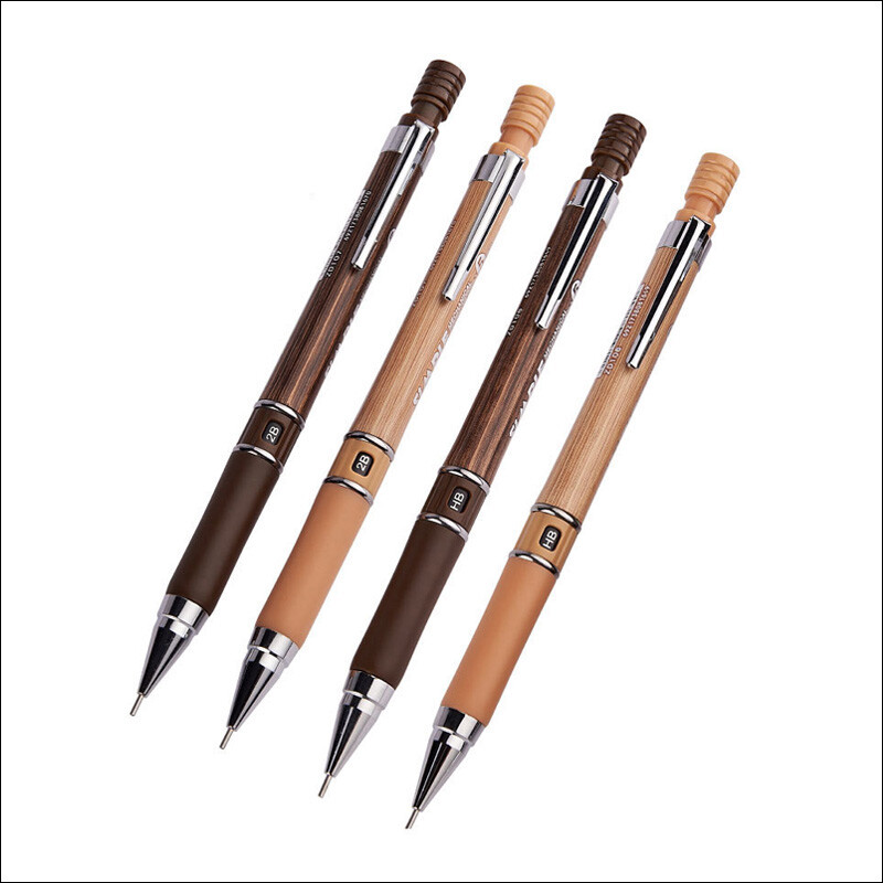 0,5 mm 2B/HB olovo, plastična drvena zrna, mehanička olovka, automatska olovka, crna, šareno punjenje, pokretna olovka za pisanje, crtanje