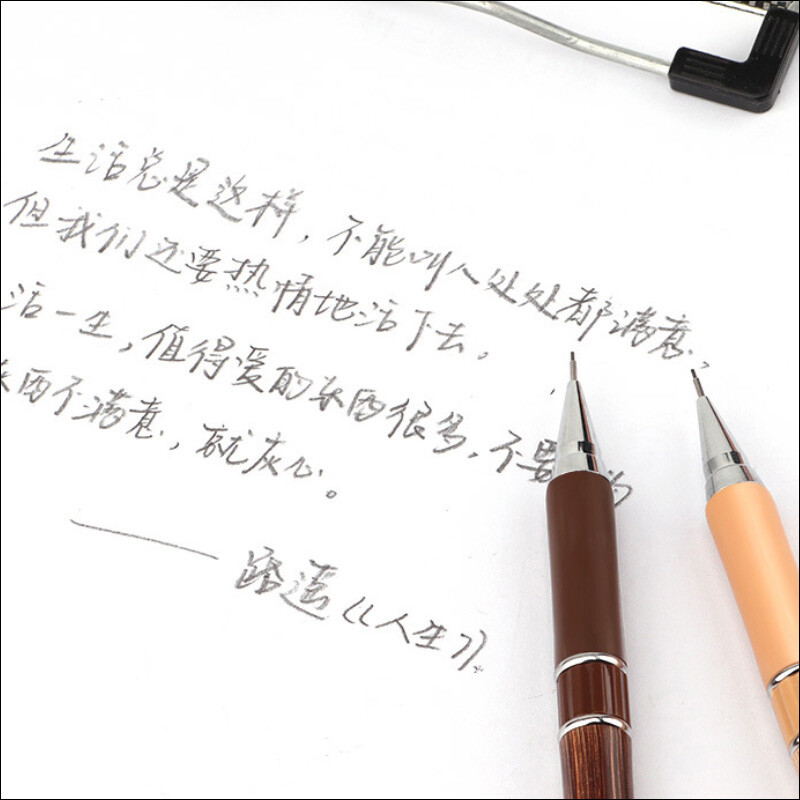 0,5 mm 2B/HB olovo, plastična drvena zrna, mehanička olovka, automatska olovka, crna, šareno punjenje, pokretna olovka za pisanje, crtanje