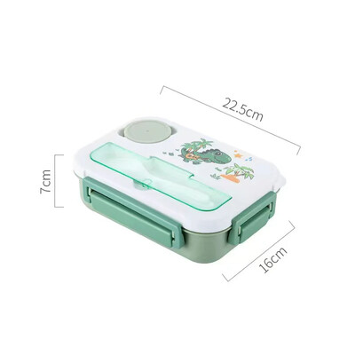 1300 ml Bento lõunakarp lastele tüdrukutele armas dinosaurus Bento Box võileiva-puuviljakarp toidu säilituskonteiner mikrolaineahi