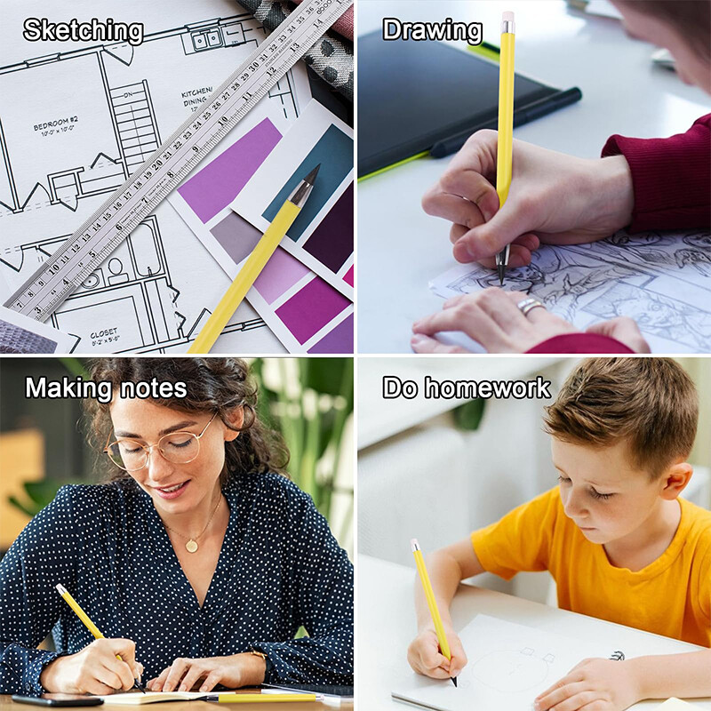 7 buc Infinity Inkless Creion Inkless Forever Creion Reutilizabil Everlasting Creion pentru scris Desen Studenți Rechizite școlare