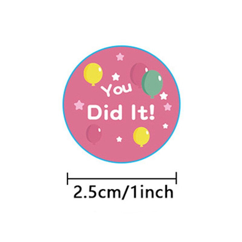 100–500 tk Lastepreemia kleebised õpetajatele mõeldud multifilmi dinosauruste loomade kleebised õpilaste julgustamiseks 1-tollised auhinnakleebised