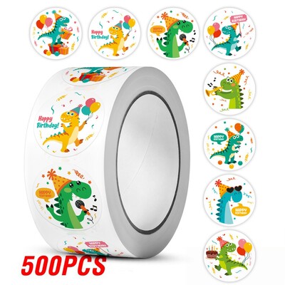 100-500 τμχ Στρογγυλά αυτοκόλλητα δεινοσαύρων για παιδιά Αυτοκόλλητα επιβράβευσης δασκάλων Σχολικά είδη Animal Incentive Αυτοκόλλητα γραφικής ύλης 1 ιντσών
