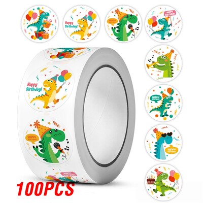 100-500 τμχ Στρογγυλά αυτοκόλλητα δεινοσαύρων για παιδιά Αυτοκόλλητα επιβράβευσης δασκάλων Σχολικά είδη Animal Incentive Αυτοκόλλητα γραφικής ύλης 1 ιντσών