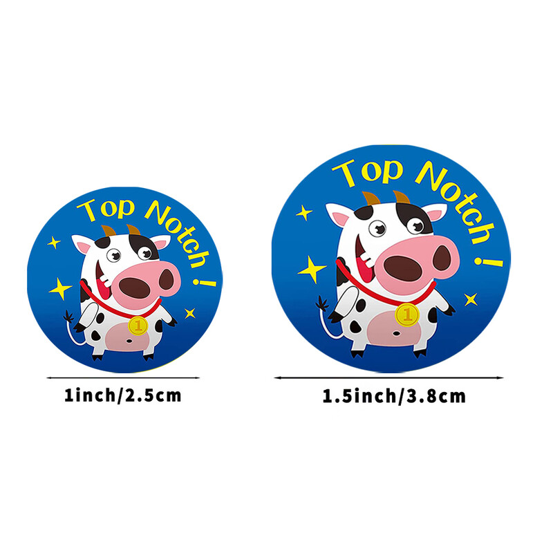 500 de bucăți autocolante de recompensă cu animale drăguțe pentru copii, profesor, încurajarea elevilor, jocuri, etichete de jucărie, sigilare, articole de papetărie, autocolante