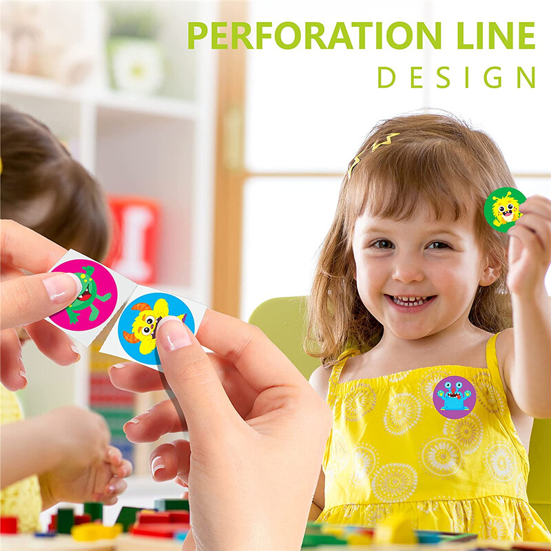 500 de bucăți autocolante de recompensă cu animale drăguțe pentru copii, profesor, încurajarea elevilor, jocuri, etichete de jucărie, sigilare, articole de papetărie, autocolante