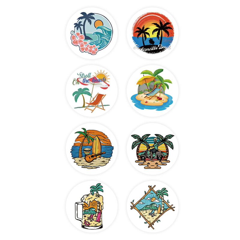 100-500 tk Suvekleebised ümmargused kinkekleebisekleebis Päeviku kirjatarvete kleebised pulmapeo sisekujunduseks Käsitsi valmistatud kleebis