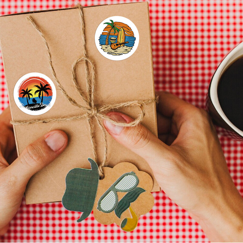 100-500 tk Suvekleebised ümmargused kinkekleebisekleebis Päeviku kirjatarvete kleebised pulmapeo sisekujunduseks Käsitsi valmistatud kleebis