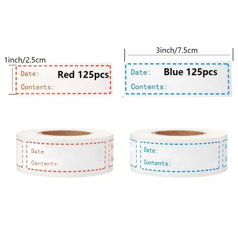 Toidu säilitamise etiketi kleebis, eemaldatavad külmutatud kleebiste sildid, pakendikleebised, köögi klassifikatsioonisildid