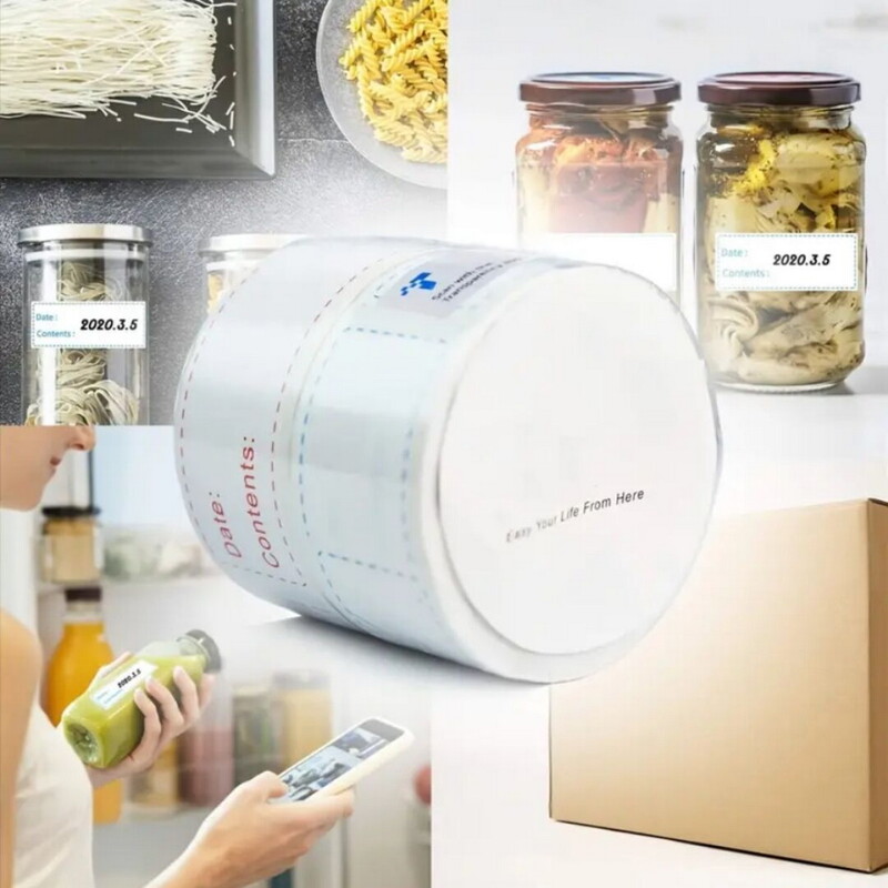 Toidu säilitamise etiketi kleebis, eemaldatavad külmutatud kleebiste sildid, pakendikleebised, köögi klassifikatsioonisildid