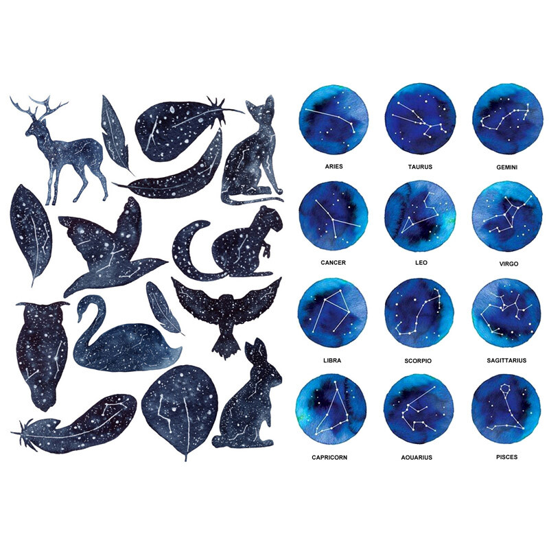 1 KOM. Slatki vremenski logotip Ikona Dekoracija Slatka estetska knjiga Naljepnice za dnevnike Scrapbooking Naljepnica Pahuljice Potrepštine za umjetnost