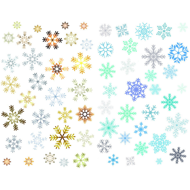 1 KOM. Slatki vremenski logotip Ikona Dekoracija Slatka estetska knjiga Naljepnice za dnevnike Scrapbooking Naljepnica Pahuljice Potrepštine za umjetnost