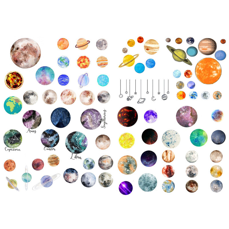 1 KOM. Slatki vremenski logotip Ikona Dekoracija Slatka estetska knjiga Naljepnice za dnevnike Scrapbooking Naljepnica Pahuljice Potrepštine za umjetnost