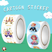 Autocolante 500 buc/rolă Autocolant de recompensă pentru încurajarea feței Etichetă autocolante de decorare jucărie pentru copii