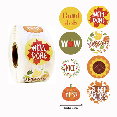 Autocolante 500 buc/rolă Autocolant de recompensă pentru încurajarea feței Etichetă autocolante de decorare jucărie pentru copii