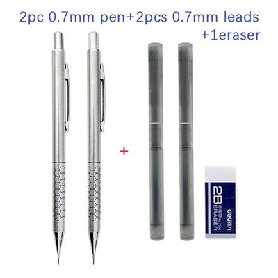 Kvaliteetne metallist mehaaniline pliiats 0,3/0,5/0,7/0,9 mm joonistav automaatne juhtmetega pliiats Kontori kooli kirjatarbed