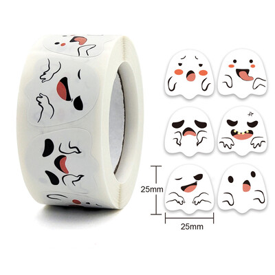 100-500 tk Halloweeni kleebised kummitussildid kingitused kommikotid pitsat kleebised Halloweeni meisterdamise pakend paberkleebis peokaunistus