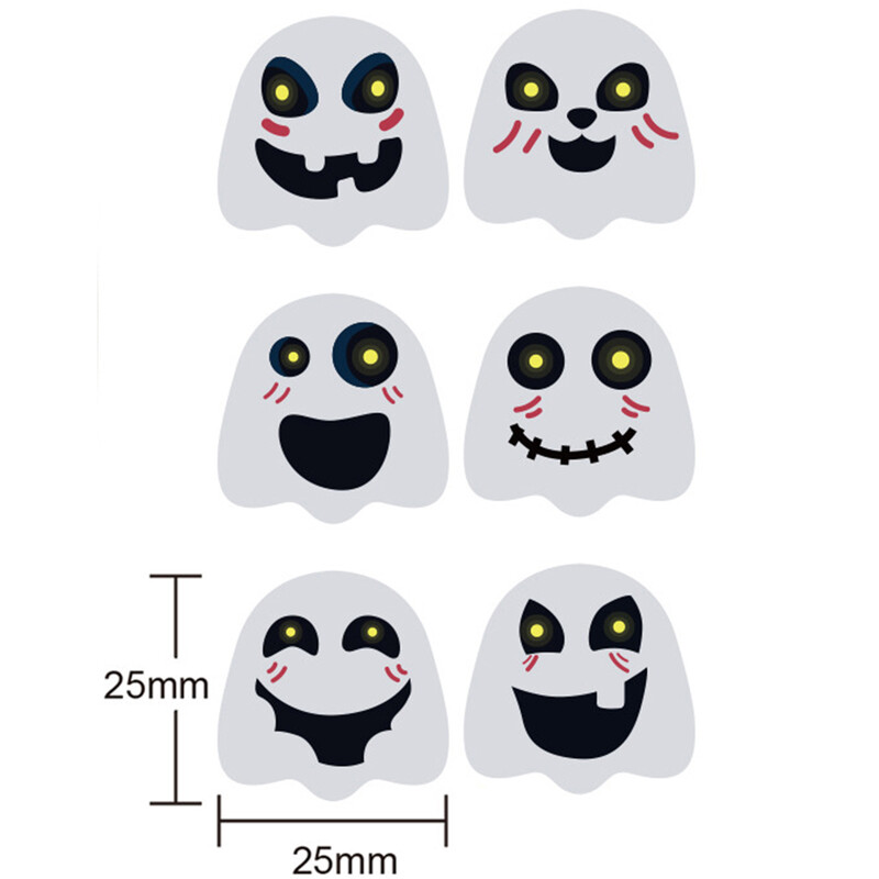 100-500 tk Halloweeni kleebised kummitussildid kingitused kommikotid pitsat kleebised Halloweeni meisterdamise pakend paberkleebis peokaunistus