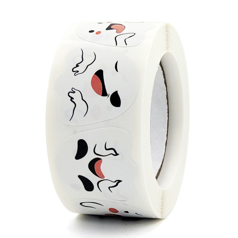 100-500 tk Halloweeni kleebised kummitussildid kingitused kommikotid pitsat kleebised Halloweeni meisterdamise pakend paberkleebis peokaunistus