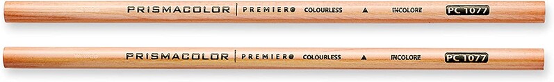 2 buc Prismacolor Premier Creion Blender incolor PC1077 Perfect pentru amestecarea și înmuierea marginilor lucrărilor de artă ale creionului colorat