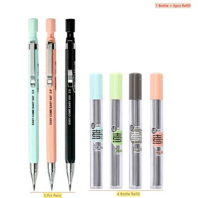 Set de creion mecanic de 2,0 mm Reumplere creativă pentru tijă de creion pentru școală Rechizite de scris pentru birou Copii Fată Examen Papetarie coreeană de rezervă