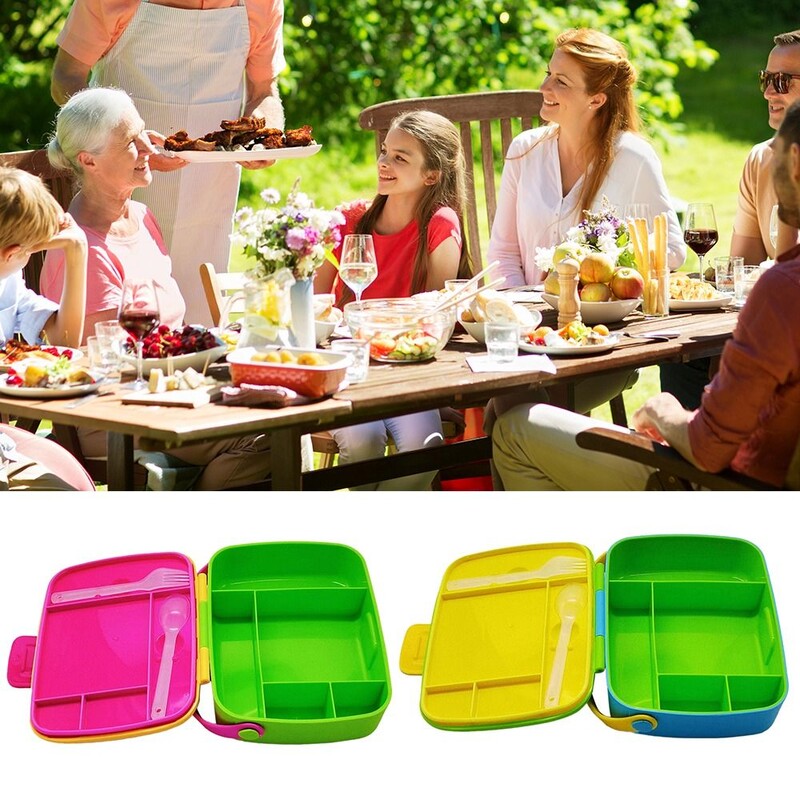 Kaasaskantavad toidukonteinerid lekkekindlad suletud lõunakarp 1200 ml mikrolaineahjus kasutatav Bento kast õpilastele kontoritöötajatele koos käepidemega