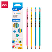 Deli Creioane din grafit pentru școală 12 buc/cutie HB/2B obișnuit creion desen creion colorat set creioane cu radiere pentru copii EC011